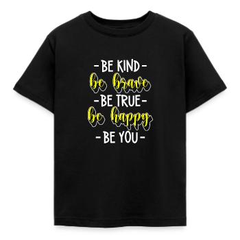 Perfect person individual special - Kids' T-Shirt - black - Front - AI Model Kid Female (0cm)
