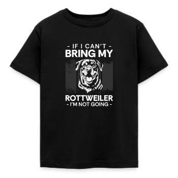 Rottweiler Hunderasse Rottie Vierbeiner - Kinder T-Shirt - Schwarz - Vorne - AI Model Kid Female (0cm)