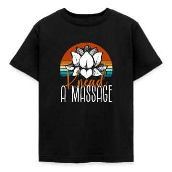 Relaxation Relax Body Beauty - Kids' T-Shirt - black - Front - AI Model Kid Female (0cm)