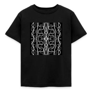 Gray and white bonds - Kids' T-Shirt - black - Front - AI Model Kid Female (0cm)