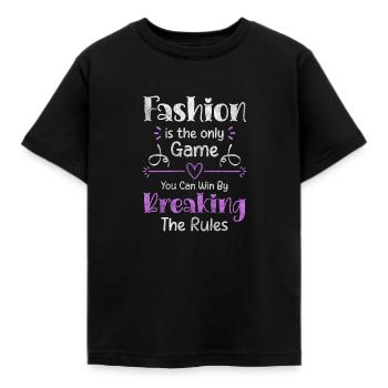 Fashion Individual Clothing - Kids' T-Shirt - black - Front - AI Model Kid Female (0cm)