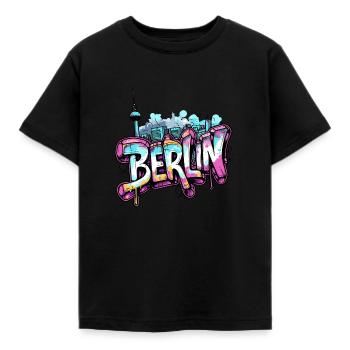 Berlin, Allemagne, capitale - T-shirt Enfant - noir - Devant - AI Model Kid Female (0cm)