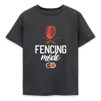 Fechter Fencing Fechtsport Fencer Fechten - Kids' T-Shirt - dark grey - Front - AI Model Kid Female (0cm)
