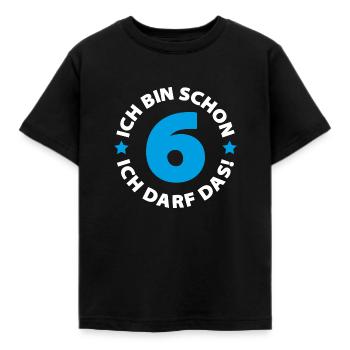 Geburtstagskind 6 Junge Kreis Party Feuer - Kinder T-Shirt - Schwarz - Vorne - AI Model Kid Female (0cm)