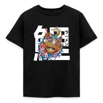 Bol de ramen japonais - T-shirt Enfant - noir - Devant - AI Model Kid Female (0cm)
