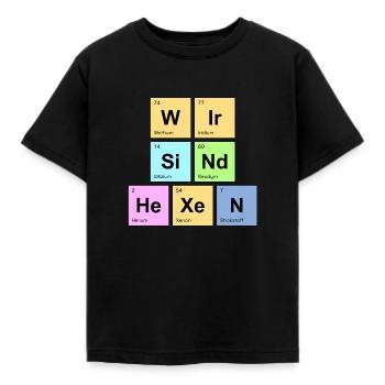 wir sind Hexen - Chemische Elemente - Kinder T-Shirt - Schwarz - Vorne - AI Model Kid Female (0cm)