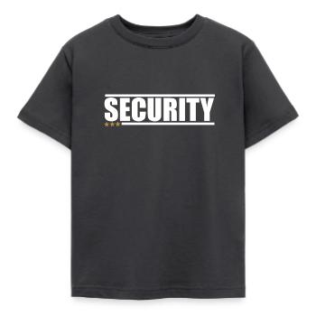 SECURITY - Kids' T-Shirt - dark grey - Front - AI Model Kid Female (0cm)