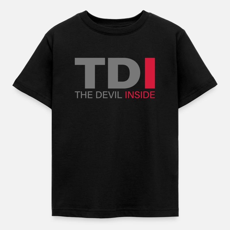 TDI The Devil inside - Kids' T-Shirt - black