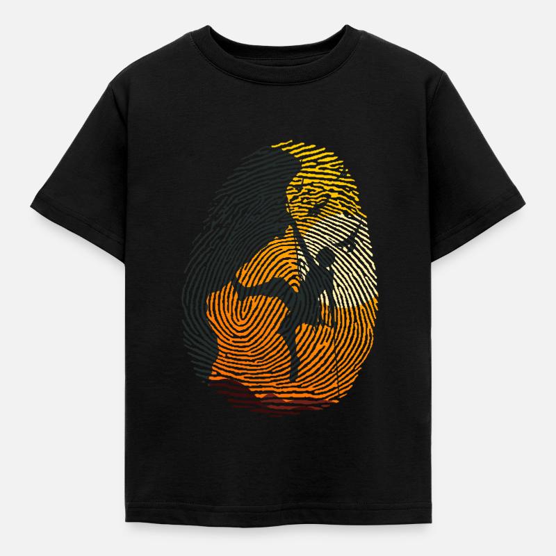 KLETTERN klettern klettern klettern klettern klettern - Kinder T-Shirt - Schwarz