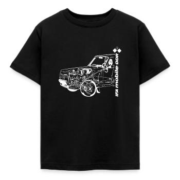 Wartburg 353 - Technik - IFA mobile DDR - Kinder T-Shirt - Schwarz - Vorne - AI Model Kid Female (0cm)