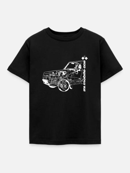 Wartburg 353 - Technik - IFA mobile DDR - Kinder T-Shirt - Schwarz