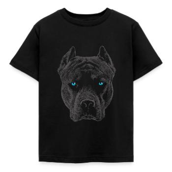 Pit bull 12 2018 3 - Kinder T-Shirt - Schwarz - Vorne - AI Model Kid Female (0cm)