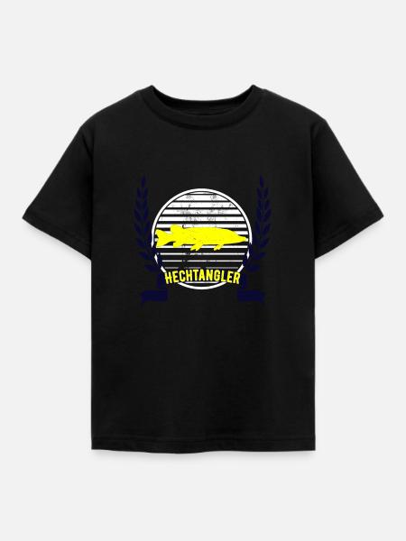 Hecht Angler Batch - Kinder T-Shirt - Schwarz