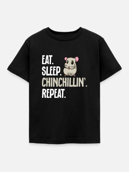 Chinchilla - Kinder T-Shirt - Schwarz