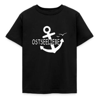 Ostseeliebe - der vergessene Anker - Kinder T-Shirt - Schwarz - Vorne - AI Model Kid Female (0cm)