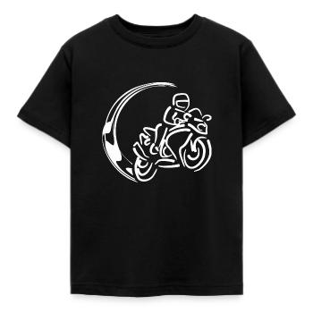 Chemise de motard Sweats à capuche de moto Cadeaux de motard - T-shirt Enfant - noir - Devant - AI Model Kid Female (0cm)