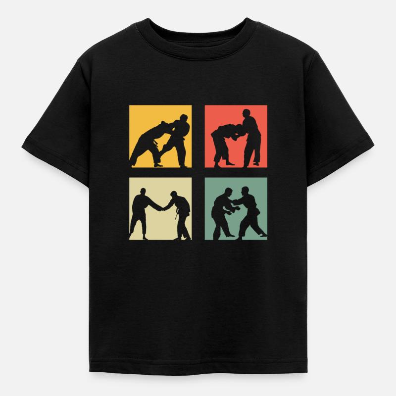 Judo - Kinder T-Shirt - Schwarz