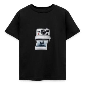 collectionnez des moments - pas des choses - T-shirt Enfant - noir - Devant - AI Model Kid Female (0cm)
