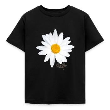 Marguerite - Kids' T-Shirt - black - Front - AI Model Kid Female (0cm)