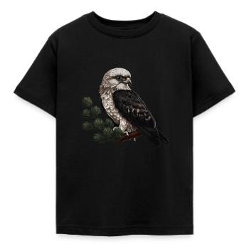 Oiseau faucon Oiseau de proie - T-shirt Enfant - noir - Devant - AI Model Kid Female (0cm)