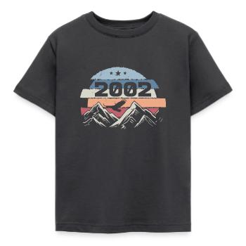 Original 2002 Vintage 2002 Birthday 2002 - Kids' T-Shirt - dark grey - Front - AI Model Kid Female (0cm)