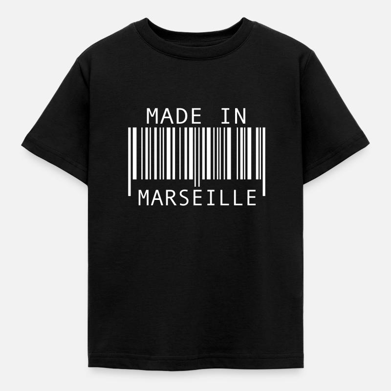 Made in Marseille - Kinder T-Shirt - Schwarz