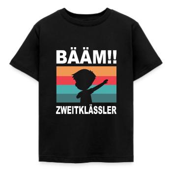 Schule Schüler Zweitklässler 2. Klasse Kind Kinder - Kinder T-Shirt - Schwarz - Vorne - AI Model Kid Female (0cm)