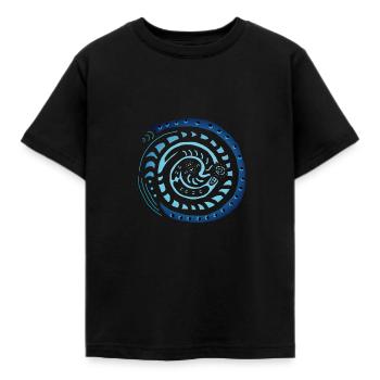 Abstrakt - Kinder T-Shirt - Schwarz - Vorne - AI Model Kid Female (0cm)