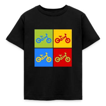 Wheel Pop Art - Kids' T-Shirt - black - Front - AI Model Kid Female (0cm)