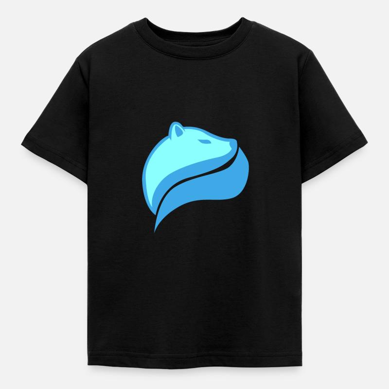 Eisbär - Kinder T-Shirt - Schwarz