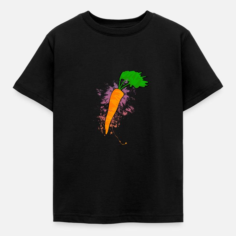 Explosion de couleur carottes - T-shirt Enfant - noir