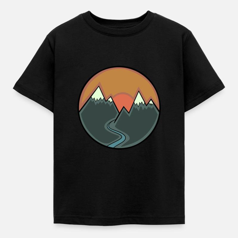 Coucher de soleil - T-shirt Enfant - noir