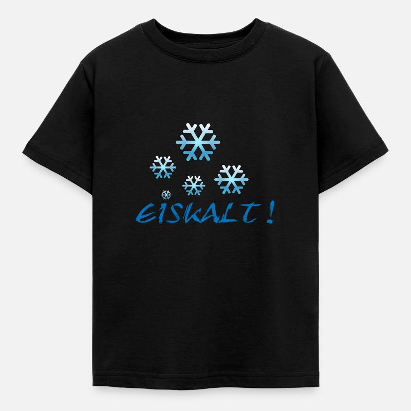 Eiskalt - Kinder T-Shirt - Schwarz