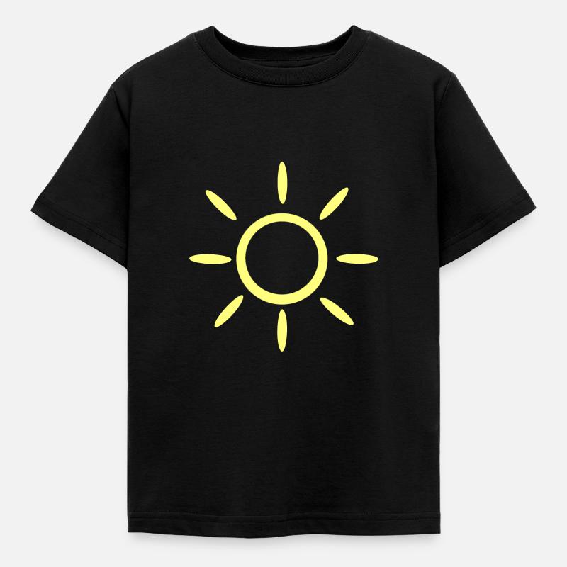 sun - Kids' T-Shirt - black