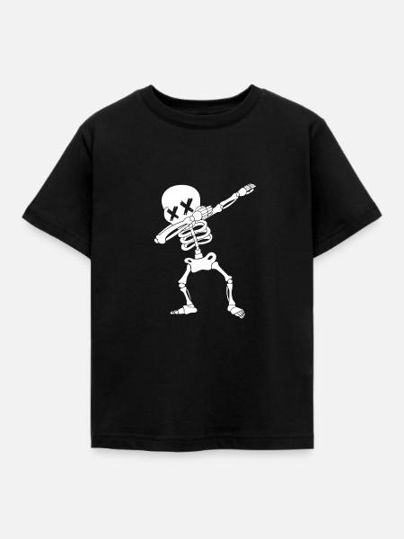 skeleton - Kids' T-Shirt - black