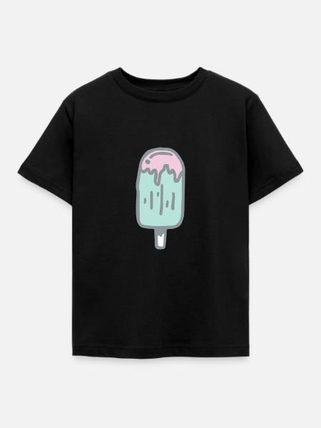 Eis am Stil - Kinder T-Shirt - Schwarz