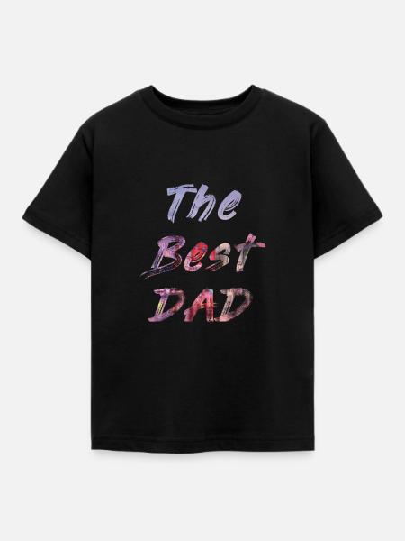 The best Dad - Kinder T-Shirt - Schwarz