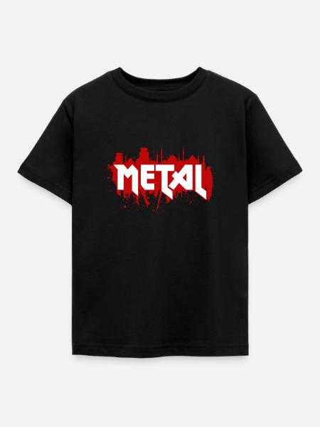 Heavy Metal - Kinder T-Shirt - Schwarz