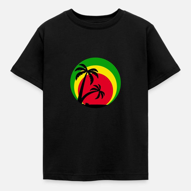 Reggae - Kinder T-Shirt - Schwarz