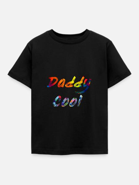 Daddy cool - Kinder T-Shirt - Schwarz