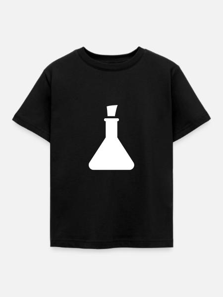 Halloween Reagenzglas - Kinder T-Shirt - Schwarz
