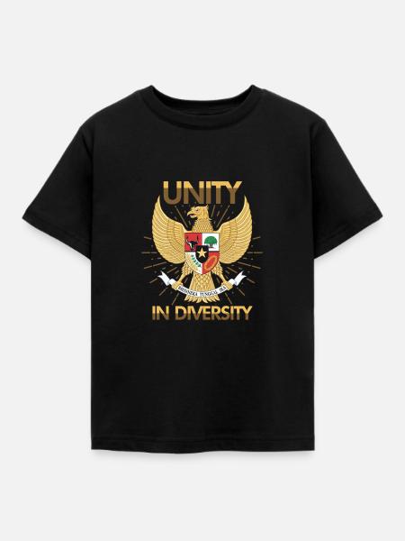 Indonesien - Kinder T-Shirt - Schwarz