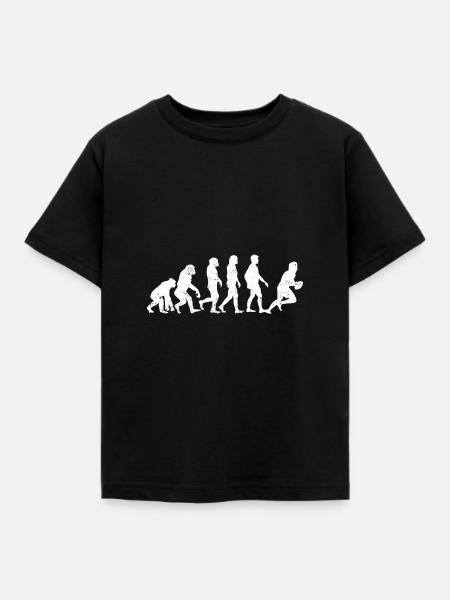 Evolution Rugby Football - Kinder T-Shirt - Schwarz