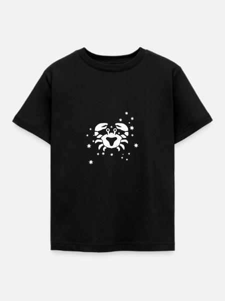 Sternzeichen Krebs - Kinder T-Shirt - Schwarz
