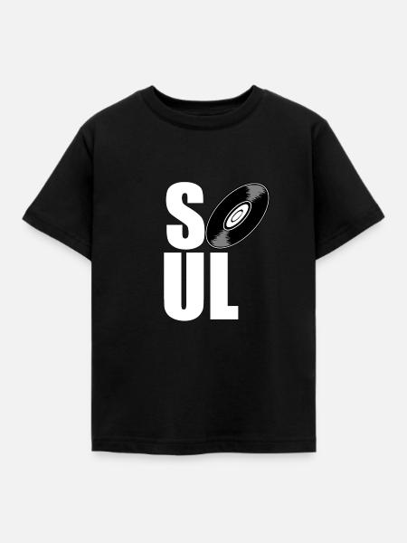 soul - musik - Kinder T-Shirt - Schwarz