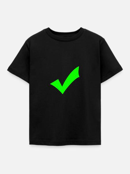 Ok - Kinder T-Shirt - Schwarz