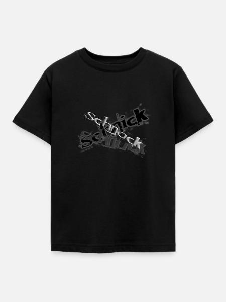 schnick - Kinder T-Shirt - Schwarz