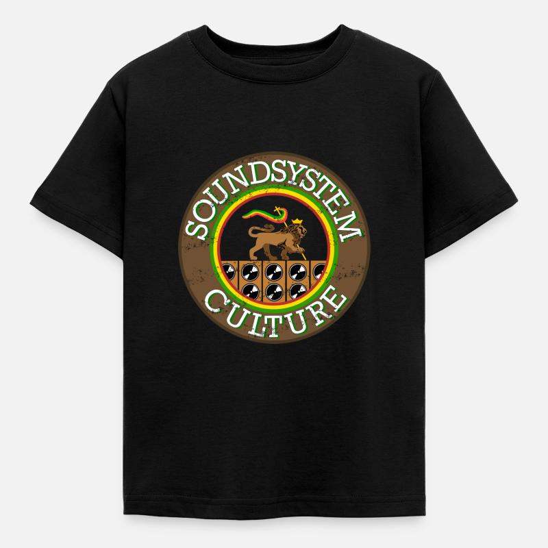 Reggae Reggae Soundsystem - Kinder T-Shirt - Schwarz