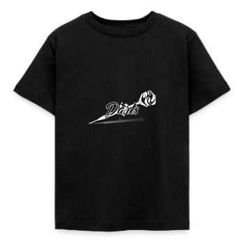 jeu de fléchettes - T-shirt Enfant - noir - Devant - AI Model Kid Female (0cm)