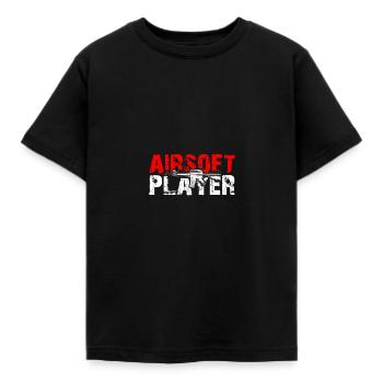 Airsoft Player - Kinder T-Shirt - Schwarz - Vorne - AI Model Kid Female (0cm)